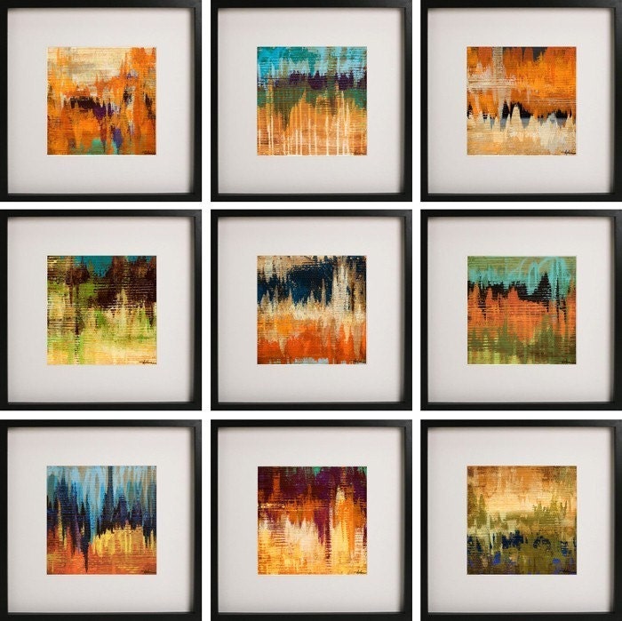Complete set of 9 - Richter Series 8x8 PRINTS - Free US Shipping