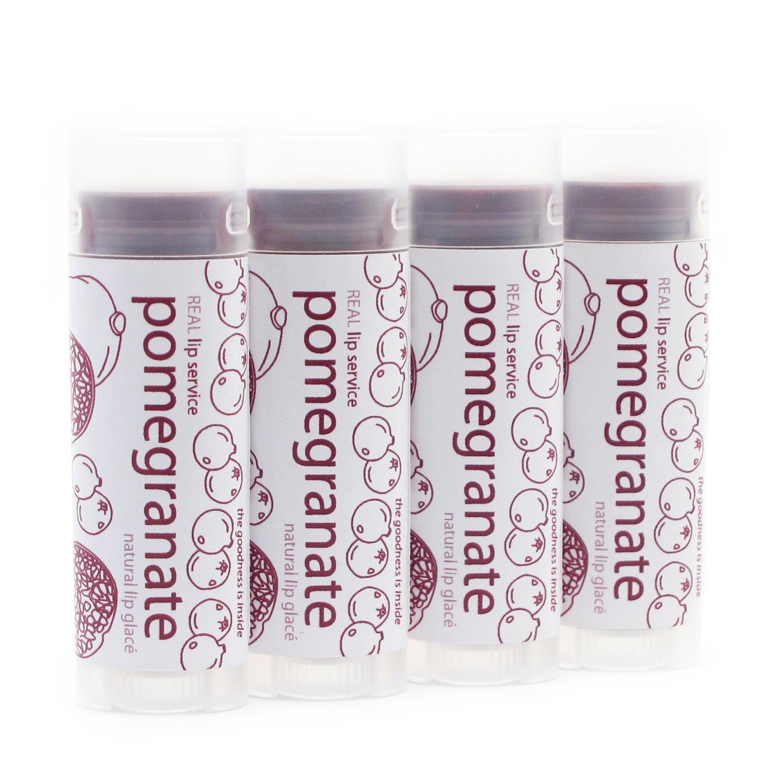 Pomegranate Tinted Lip Glace - Tinted Lip Balm - Lip Tint - Natural
