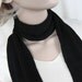 Black bamboo scarf