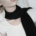 Black bamboo scarf