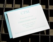 75 personalized letterpress birth announcements