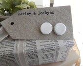 Linen Clay Earrings