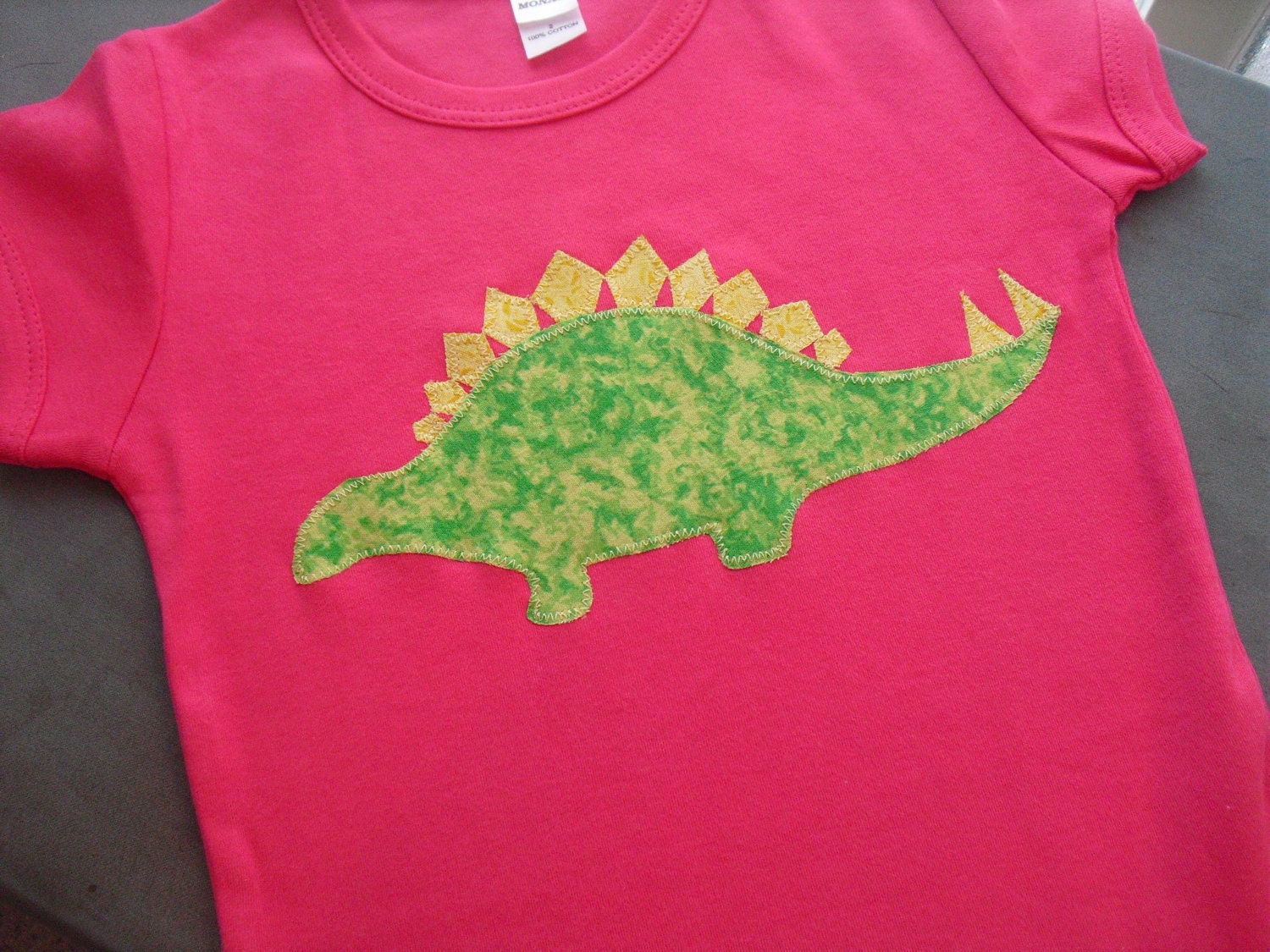 Girls Dinosaur Shirt - Dinosaur shirt - Stegosaurus