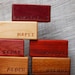 Set of 10 Natural Hardwood Building Blocks 'Namesake'