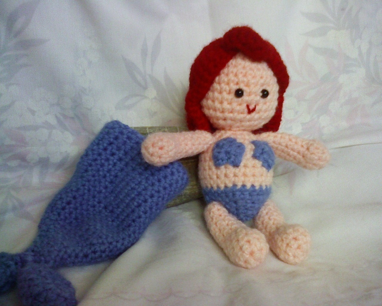PDF - The Little Mermaid became a girl - amigurumi doll crochet pattern
