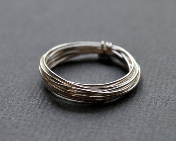 Ring. Modern Contemporary Simple Sleek Elegant Design. Sterling Silver Jewelry. Handmade by Epheriell on Etsy. Circe.