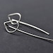 Long Raindrop Earrings. Handmade. Sterling Silver. Simple. Weather. Tear. Teardrop. Eco. Jewellery. Jewelry. Australia.
