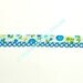 Bias Tape -  Blue Floral Cotton and Lace Double Fold