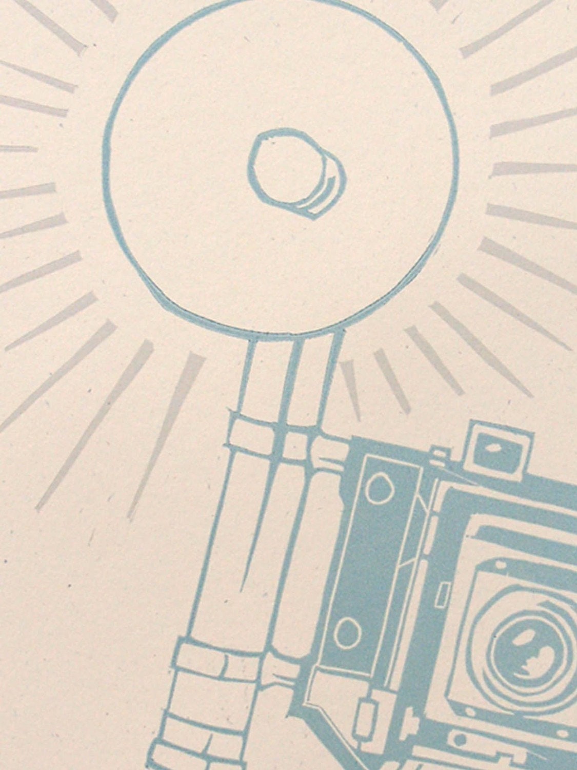Smile Handprinted Letterpress Poster