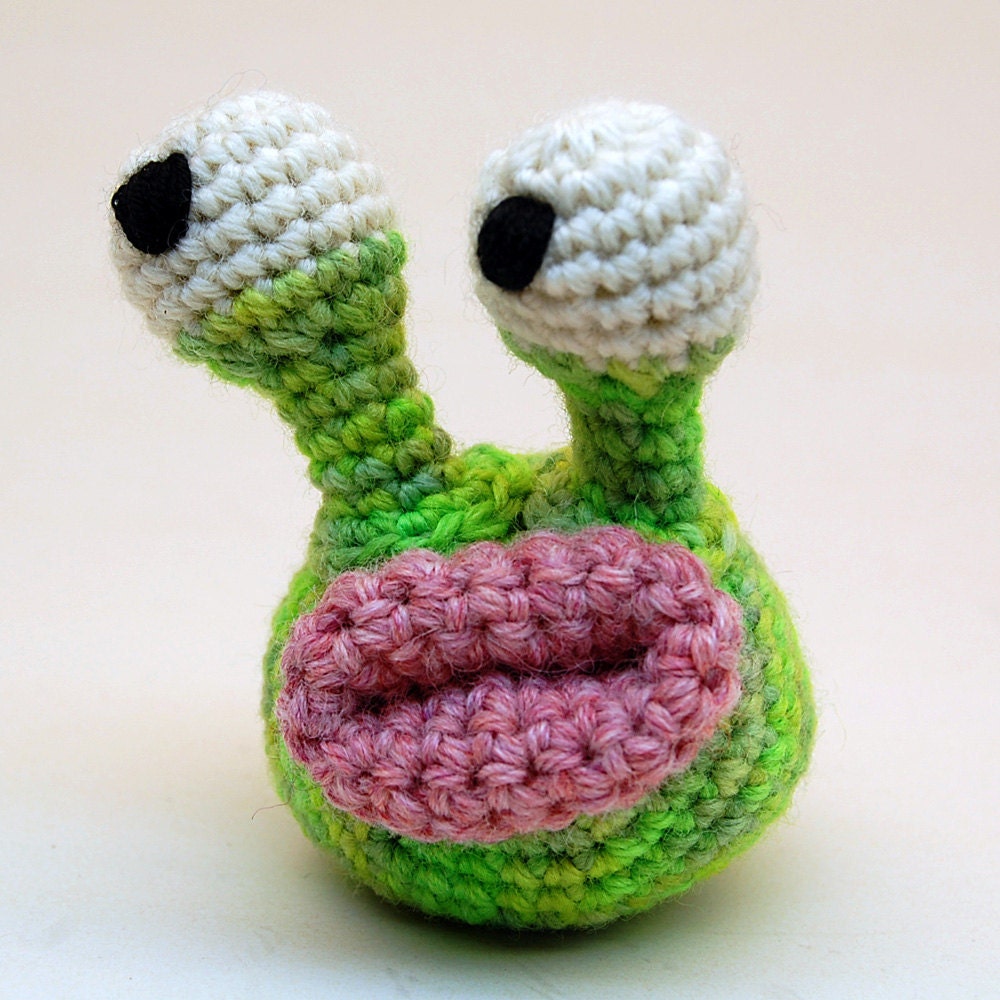 Crochet Garden Slug Amigurumi Plush Toy Pattern PDF Digital Download