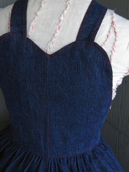 Denim Heart Pocket Overalls Jumper - CUSTOM - Your Size
