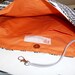 PLUME...Everyday purse,Black,White canvas ,adjustable strap