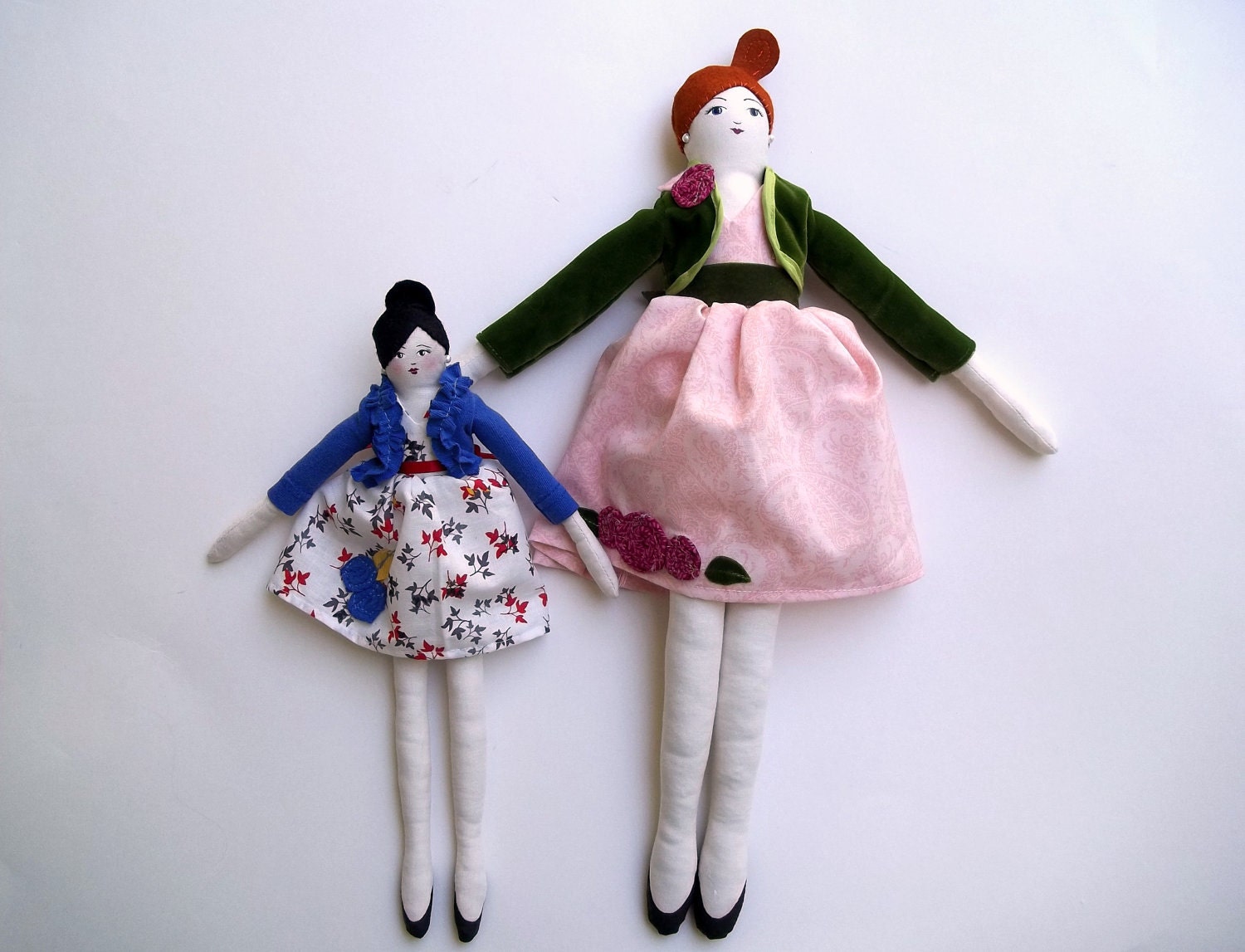 Custom Cloth Art Doll, 18 inches tall
