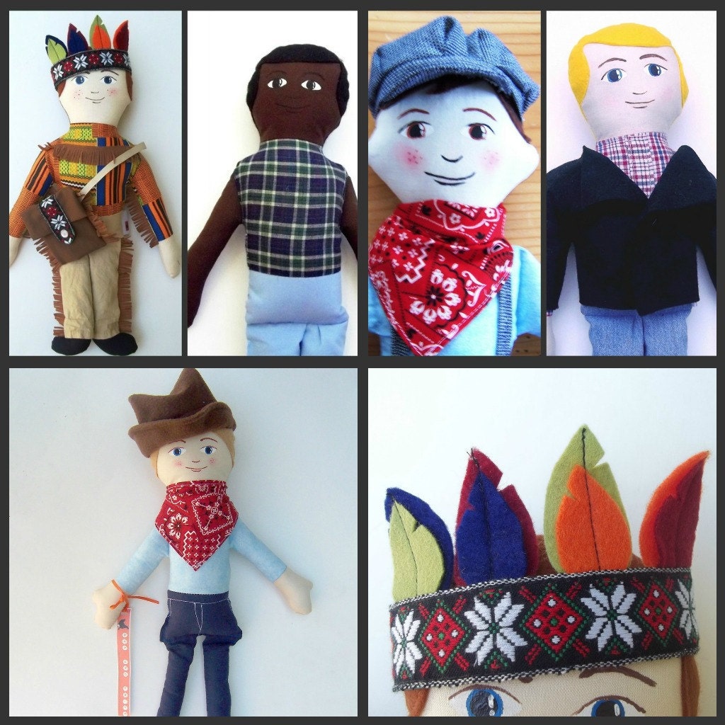 Custom Boy Cloth Doll, handpainted, heirloom