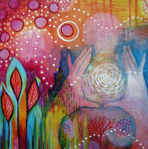 With Wonder - original painting