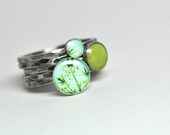 SPROUT.  Sterling Silver Stacking Rings (set of 5). YOUR SIZE.