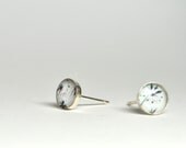 LACE. Petite Photo Studs-Sterling Silver Earrings