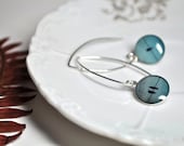 TRIO. Eclipse dangle earrings.    (Sterling Silver)