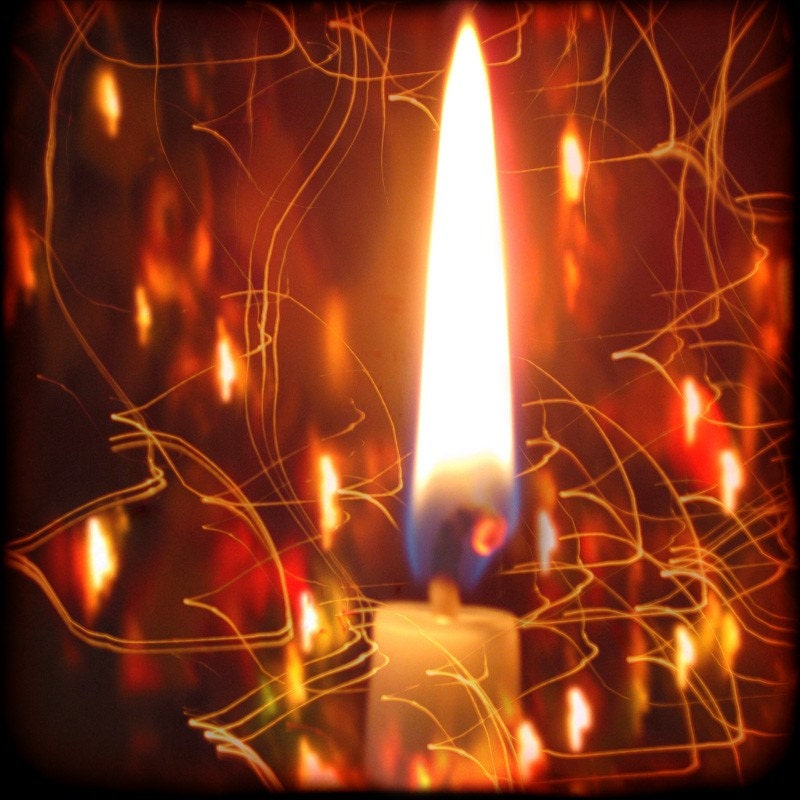 Candle Light Digital Collage Print