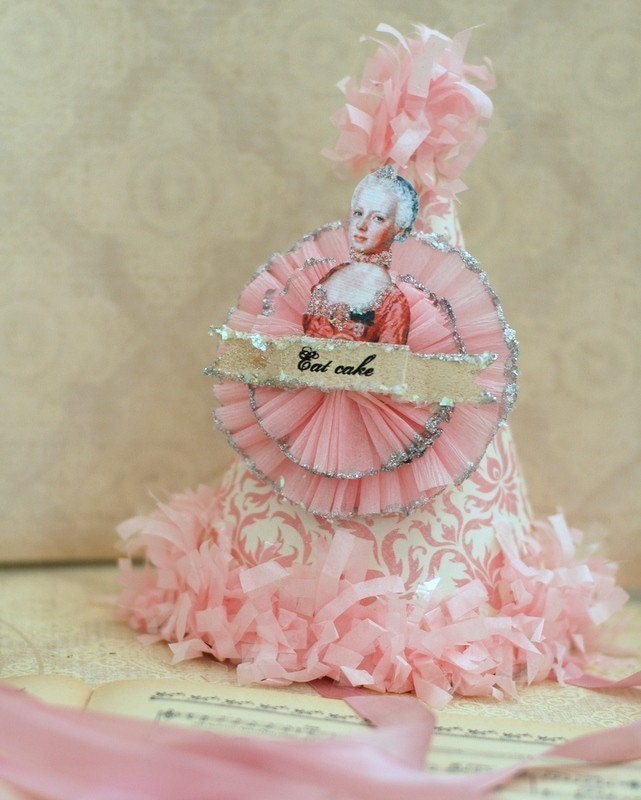 EAT CAKE-Marie Antoinette Party Hat