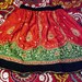 VINTAGE INDIAN EMBROIDERED SKIRT PAISLEY WITH MIRRORS