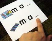 Ending Consonant Reinforcement Cards - A Montessori Language Educational Material