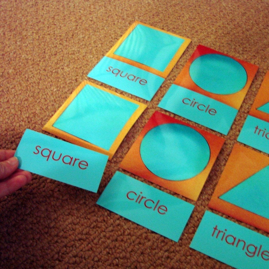 Metal Inset 3-Part Cards - A Montessori Educational Extension