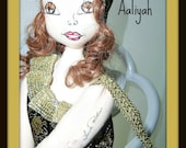 Art sculpture ooak doll 16 inches