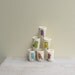 Mini bird vase, set of six rainbow bird bud vases, stocking stuffer, secret santa gift under 50