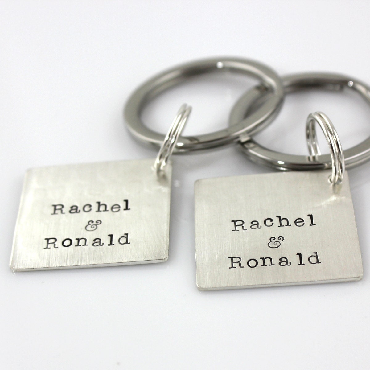 HIS and HERS Mark Your Calendar Keychains (tm) - sterling silver