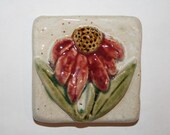 3x3 conflower tile - red