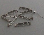 Brooch Pin Back finding Stick Pin with glue pad DIY quantity 75