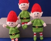 Posable Santa Christmas elves - INSTANT DOWNLOAD PDF Knitting Pattern