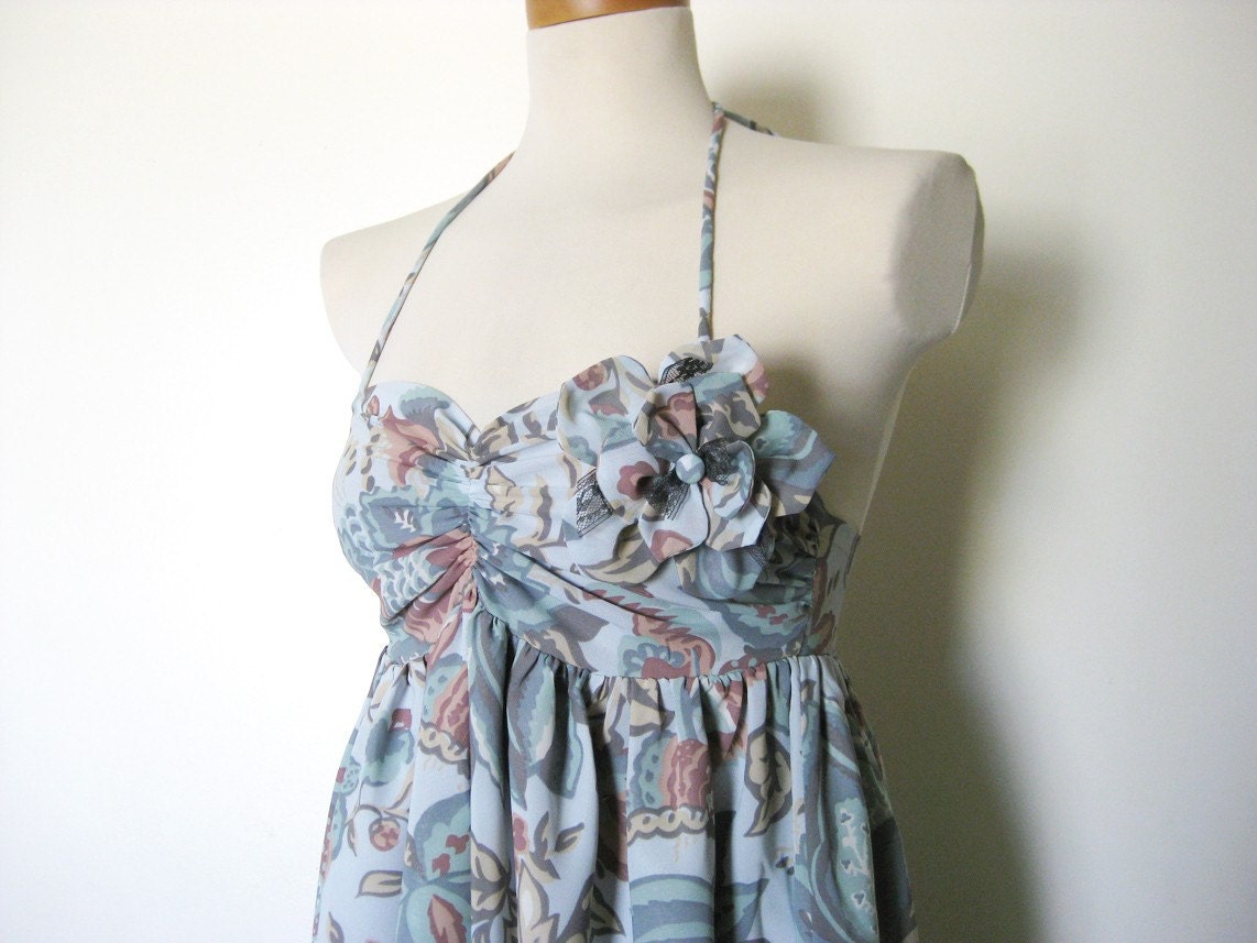 Alice Floral Dress Garden Party Halter