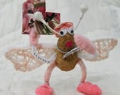Valentine's Day Greeting Gift - Ms. Mae - Love Messenger - Peanut Butterfly Figurine - Gift under 20