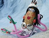 Retro Craft Handmade Peanut Gal Figurine, Mitzi - Beach Babe