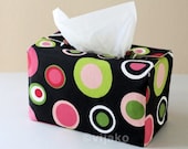 Beautiful polka dots tissue box cover