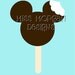 Personalized Ice Cream Popsicle Mickey Mouse Disney iron on decal for shirt