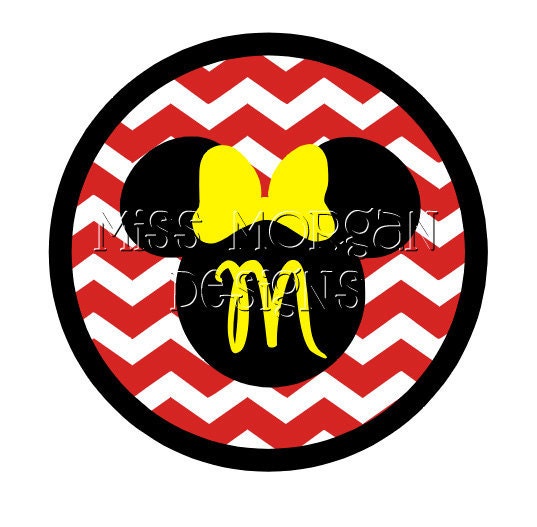Personalized  Minnie Mouse iron on decal vinyl for shirt