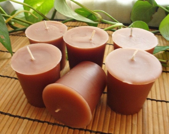 DRIFTWOOD -  Round  Votive Candle 6pk