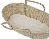100% Organic Cotton Moses Basket Futon and 2 fitted sheets-