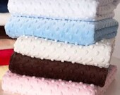 2 Moses basket sheets- Made from Super Soft Minky dot - choose your color