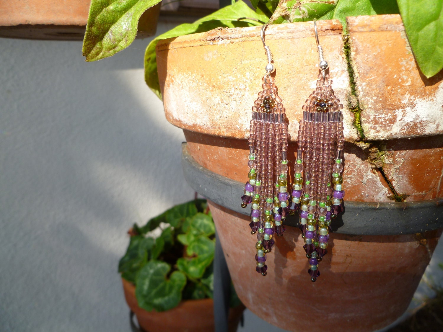Beaded Earrings- Iris