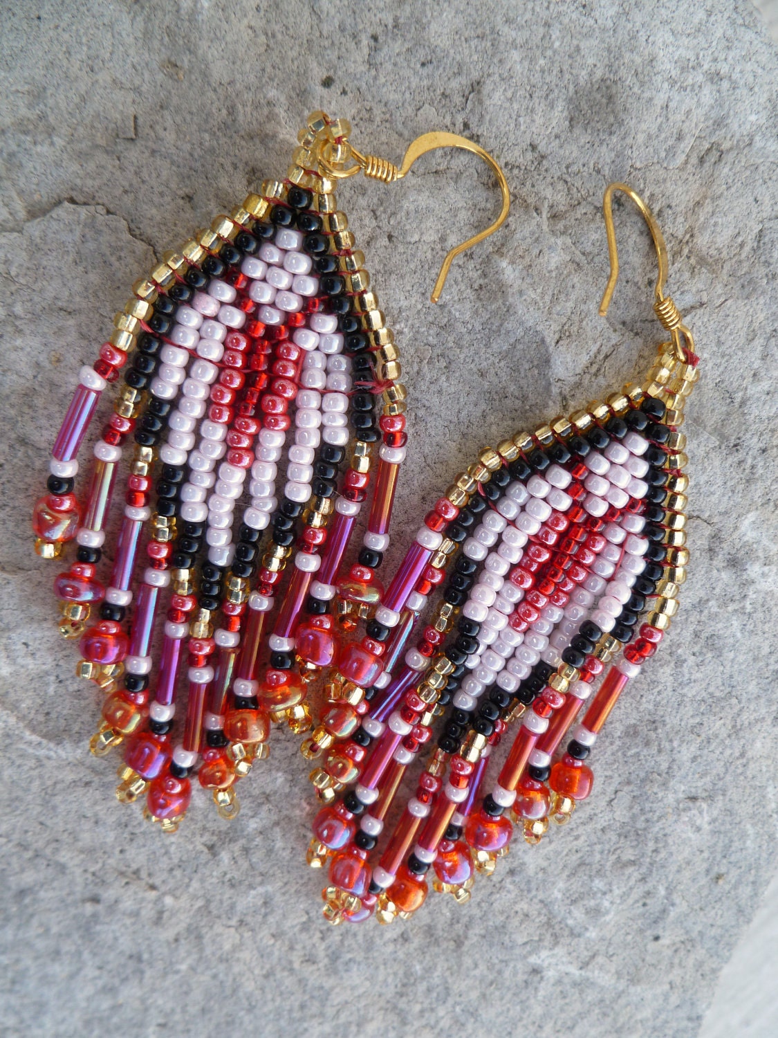 Beaded Earrings- Lucky Arrow