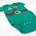 Great Baby Shower gift READY TO SHIP Onesie  Inspired by Legend of Zelda, Link sewn cotton applique