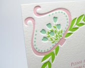Custom baptism invitations Cameo