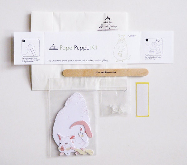 DIY Paper Puppet - Wallaby