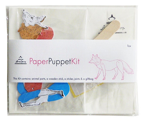 DIY Paper Puppet - FOX