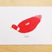 Red Animal Postcards (Set of 4)