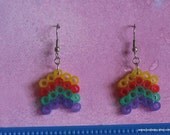 Rainbow Chevron earrings